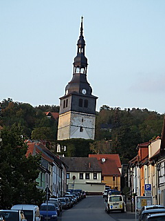 Der Oberkirchturm Bad Frankenhausen aus südlicher Richtung im September 2016